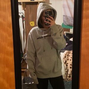 Champion Heather Gray Athletic Hoodie